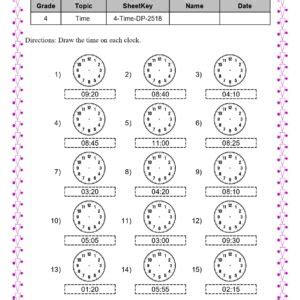 Image result for Time Learning Fourth Grade