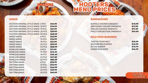 Hooters Menu Prices + Free Deep Fried Pickles (2024)