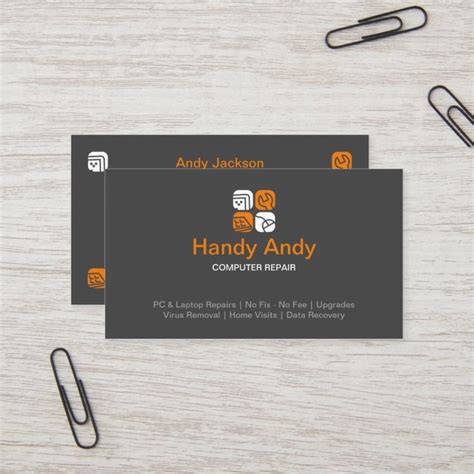 Computer Repair Business Card 的图像结果