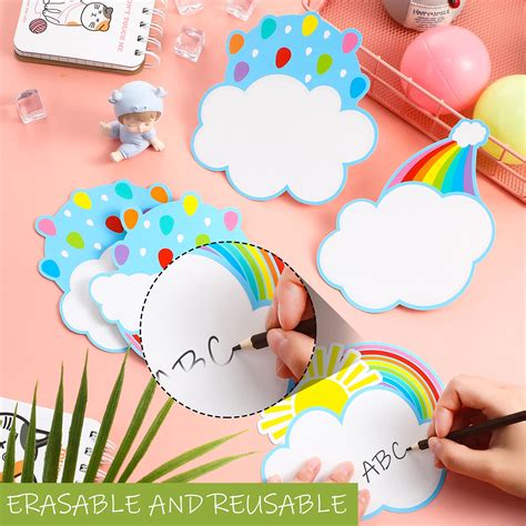 45 Pieces Rainbows Cut-Outs, Rainbows Sun Cloud Accents Paper Cutouts ...