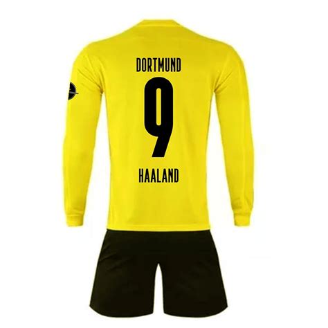 Haaland # 9 Printed 2020-21 Full Sleeves Jersey with Shorts (XL ...