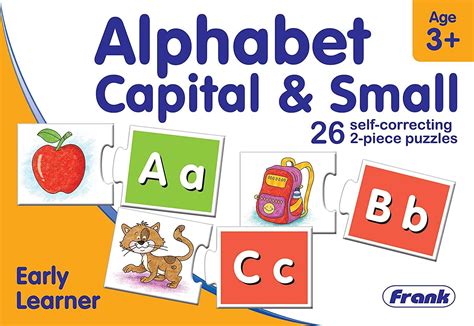Buy Frank Alphabet Capital & Small Puzzle for 3 Year Old Kids and Above ...