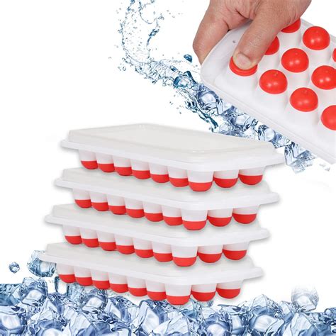 Buy Aashu Silicone Pop Up Ice Tray with Lid, Ice Trays, Ice Tray for ...
