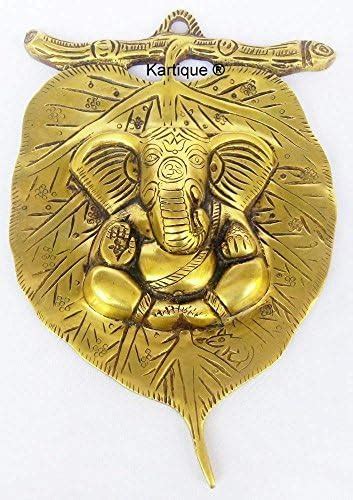 Buy Mla's Decor Brass God Ganesha with Surya Chakra Ganesh Murti Idol ...