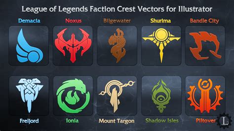 League of Legends Faction Crest Illustrator Vector by TheLadyClockWork ...
