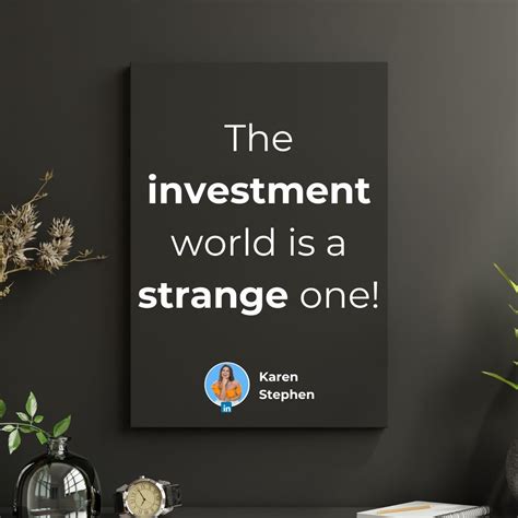 Karen Stephen on LinkedIn: The investment world is a strange one! I've ...