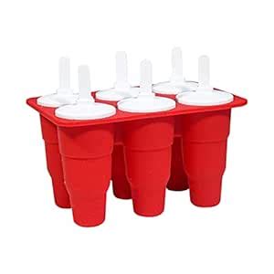 Buy Popsicles Molds, 6 Cavities Popsicle Maker, Silicone Homemade Ice ...