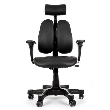 Duoback DK-2500G Synthetic Leather Ergonomic Dual Back Support Office ...