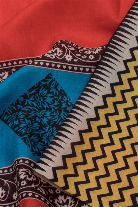 Buy Pure Tussar Silk Sarees – Hand Printed Tussar Saree Online ...