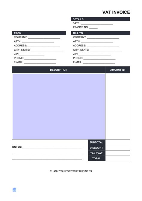 Image result for VAT Invoice