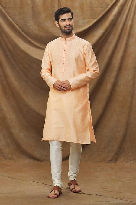 Buy Peach Jacquard Banarasi Silk Embroidered Thread Floral Work Bodice ...