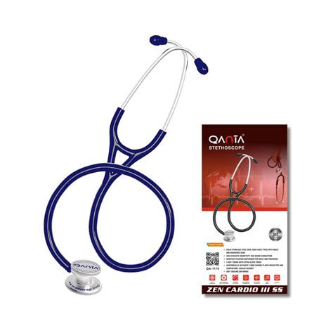 Qanta Zen Cardio III SS (QA-1060) Stethoscope Blue - Cureka