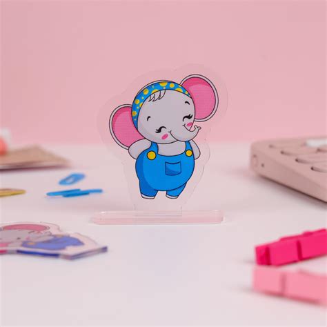 "Pretty In Blue" Acrylic Standee – Miss Compass Hands
