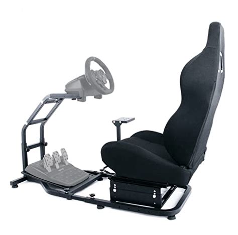 Buy Anman Sim Cockpit Height Adjustable Racing Wheel Simulator Stand ...
