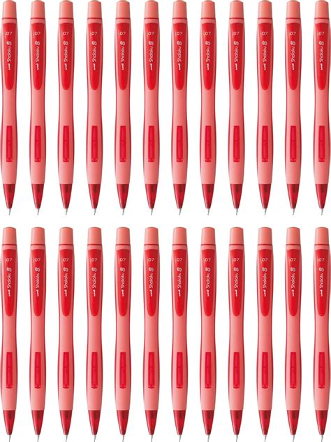 uni-ball Shalaku M7-228 Mechanical Pencil (Red Body, Pack of 24 ...