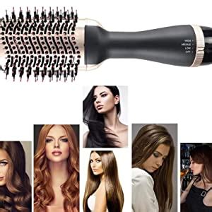 QSHIXLE Hot Air Brush 3 in 1 One Step Hair Dryer and Styler Volumizer ...
