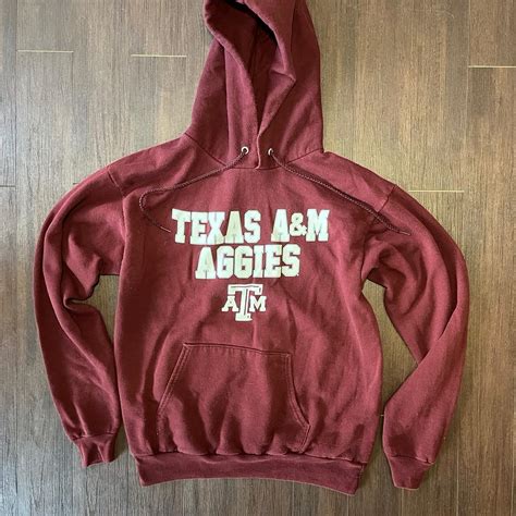 Burgundy and white Texas A&M hoodie #college #sports... | Depop