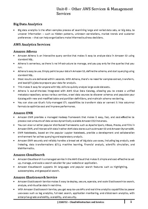 2180712 CIS GTU Study Material Notes-Unit-8 - Services Big Data ...