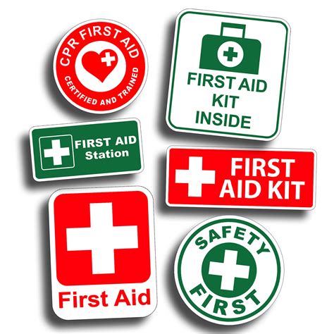 Image result for First Aid Sticker