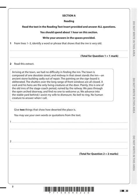 Image result for English Language Paper 1 Edexcel