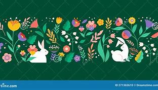 Image result for Easter Cards with Bunnies and Flowers