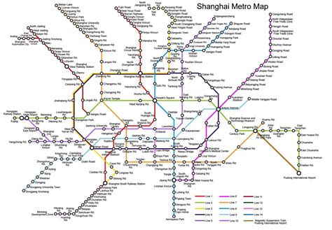 Shanghai Metro Map | Shanghai map