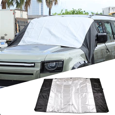 TINKI Windshield Snow Cover Fit for Land Rover Defender 2020-2022, Car Front Windshield Cover ...
