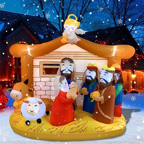 Buy 6FT Christmas Inflatables Outdoor Decorations, COOLWUFAN Inflatable ...