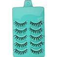 Buy Magideal 5 Pairs Beauty Makeup Handmade Messy Cross Style False ...