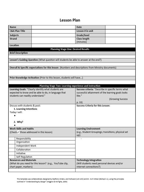 Image result for Integrated Lesson Plan Sample