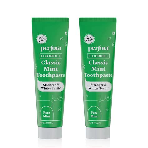 Perfora Classic Mint Toothpaste with Fluoride | Get Whiter Teeth ...