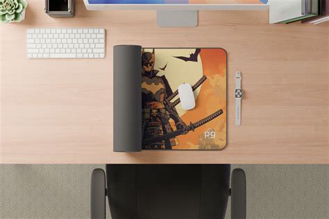 Samurai Batman Sunset - XXL and XXXXL Mouse Pad - PixelGears