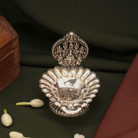Heritage Silver Deepam Lamp Stand | Sri Anu Jewellers