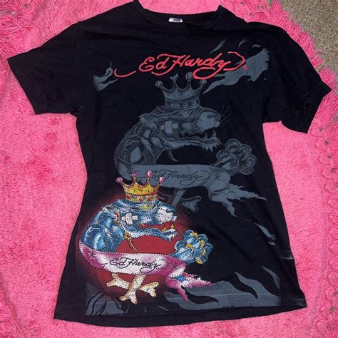 Amazing Ed Hardy shirt, bedazzled, never worn!... - Depop