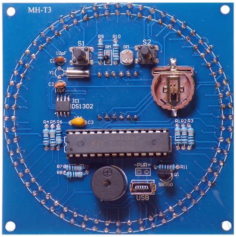 Image result for Rotating LED Clock Kit Instructions