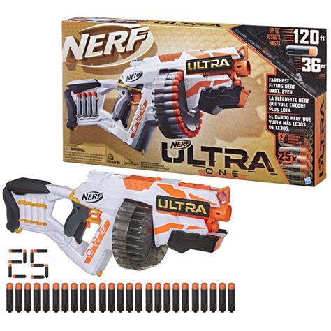 Nerf Ultra One Motorized Blaster -- 25 Nerf Ultra Darts -- The Ultimate in Nerf Dart Blasting ...