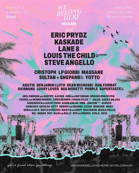 We Belong Here Miami 2025 Lineup | Grooveist