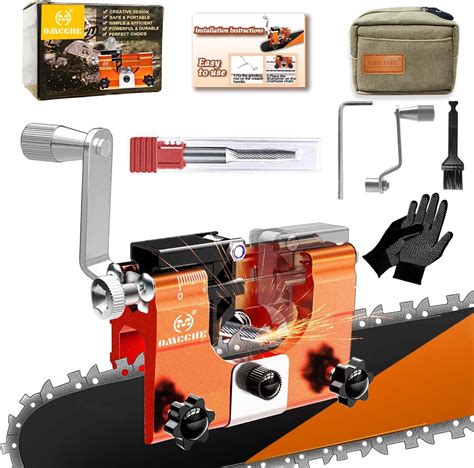 Amazon.com: OMCCHK Chainsaw Sharpener Jig, Chain Saw Sharpener Tool ...