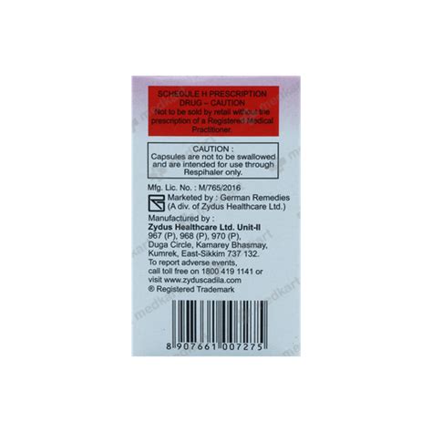 FORMONIDE 200 RESPICAP 30'S : View Price, Combination and Alternatives ...