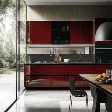 1 Straight Modular Kitchen with Raised-Panel Cabinet Design Ideas ...