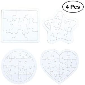 TOYMYTOY Kids Coloring Blank Puzzle Diy Paper Jigsaw Puzzles Drawing ...