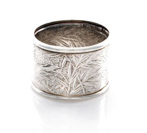 Tiffany and Co. Audubon Sterling Napkin Rings, Set of Four For Sale at ...