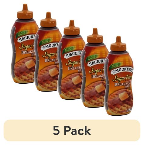 (5 pack) Smucker's Sugar Free Breakfast Syrup, 14.5 Oz (Pack of 6 ...