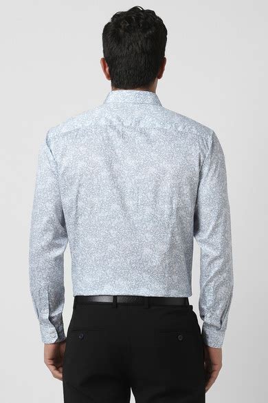 Buy Men Grey Slim Fit Print Full Sleeves Party Shirt Online - 39831818 ...