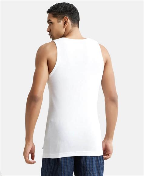 Buy Jockey Elance Rib Vest for Men Pack of 2 8823 Online - Route2Fashion