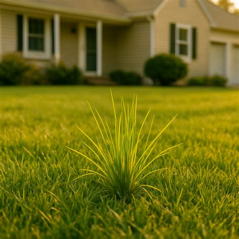 Why Is There Yellow Grass Growing Taller Than the Rest of My Lawn ...