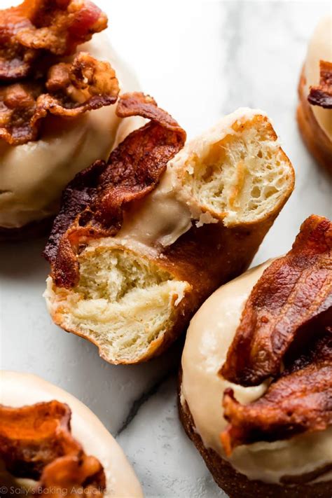 Homemade Maple Bacon Doughnuts - Sally's Baking