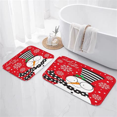 Christmas Bath Rugs Set at Amy Whitehurst blog