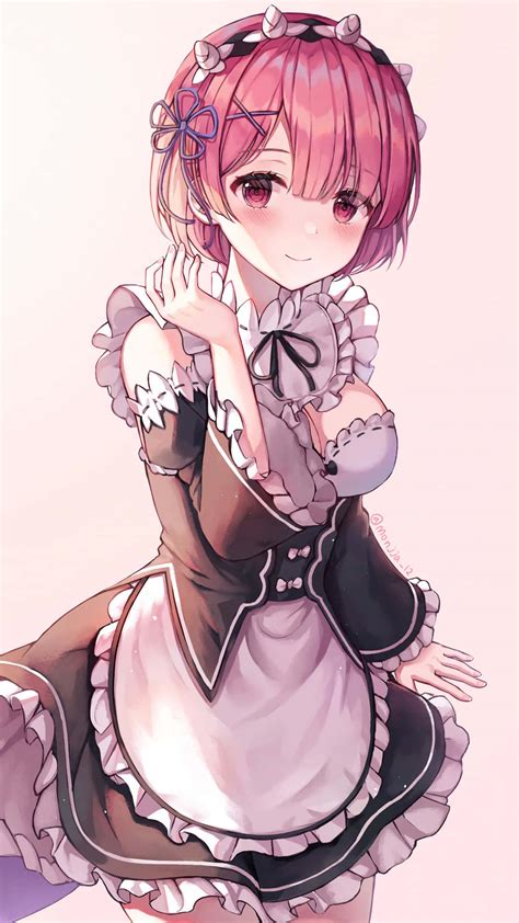 Download [Stunning Image of Ram from Re:Zero] Wallpaper | Wallpapers.com