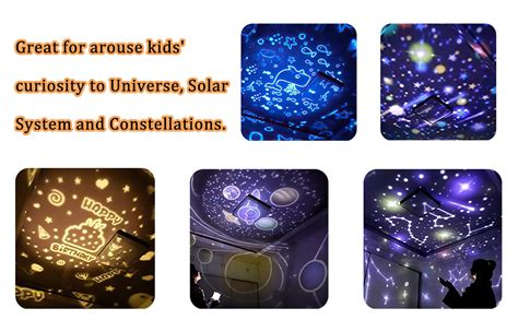 Fonicy Kids Night Light Galaxy Projector – 5-in-1 Star & Planet ...